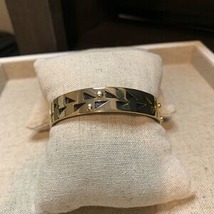 Gold and Black Geometric Bracelet